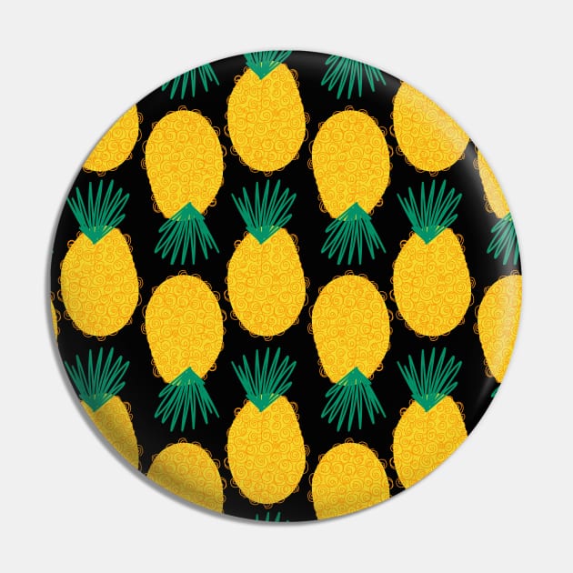 Pineapples Upside Down Pin by Sandra Hutter Designs