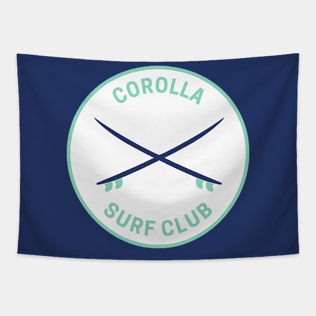 Vintage Corolla North Carolina Surf Club Tapestry by fearcity