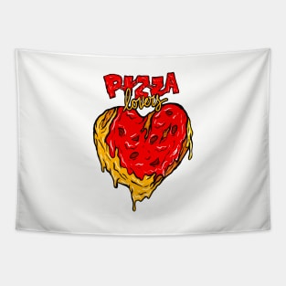 Pizza Lovers, I Heart Pizza Tapestry
