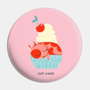 cat cake Pin