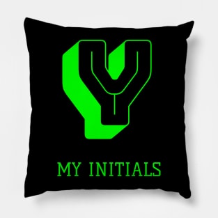 Letter Y Initials Unique Name T-Shirt Pillow