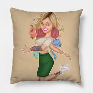 Spring Girl Pillow