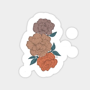 Floral Print (Peonies) Magnet