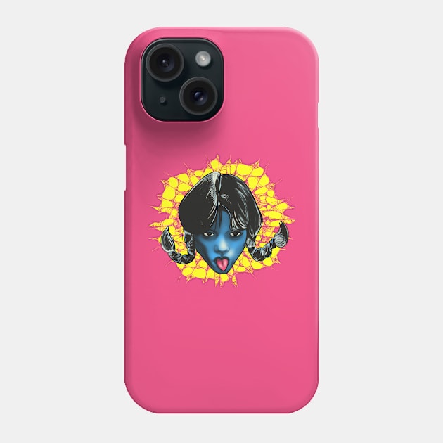 wednesday blue Phone Case by sambukino