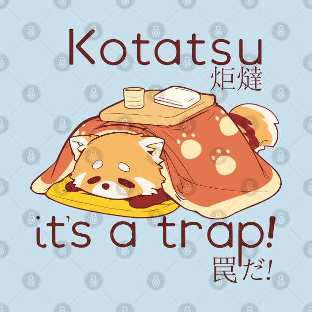 Red Panda in a Kotatsu it's a trap by Myanko