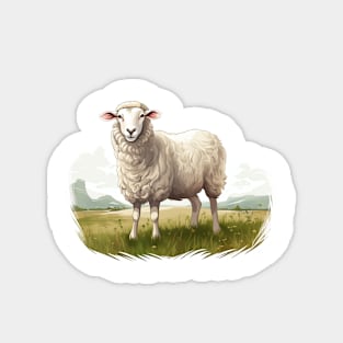 White Sheep Magnet