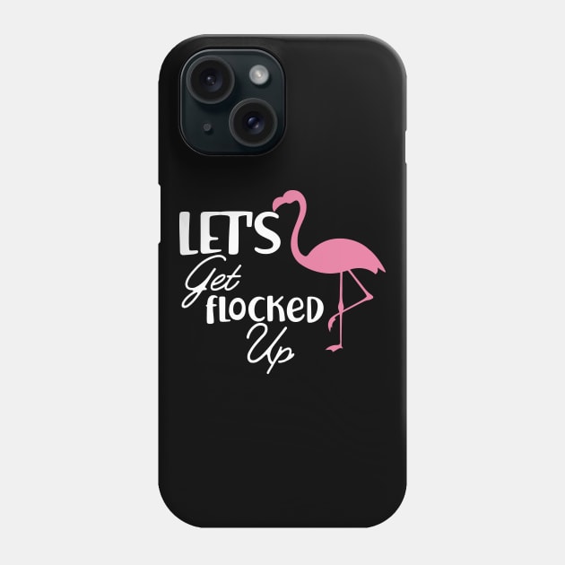 Bridesmaid - Let's get flock up / Flamingo Theme Phone Case by KC Happy Shop