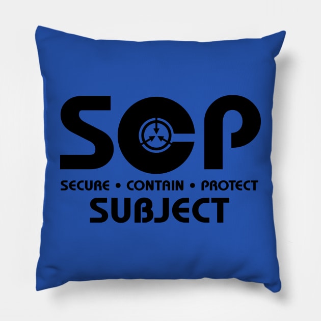 SCP Foundation Pillow by Perpetual Brunch