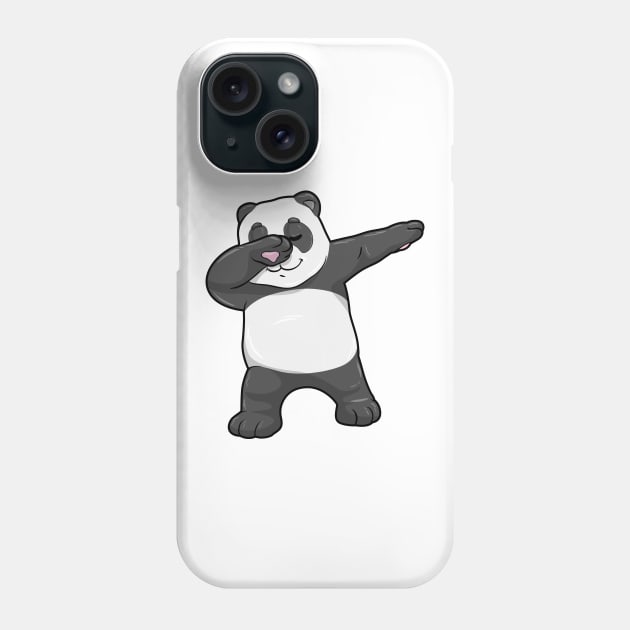 Panda at Hip Hop Dance Dab Phone Case by Markus Schnabel