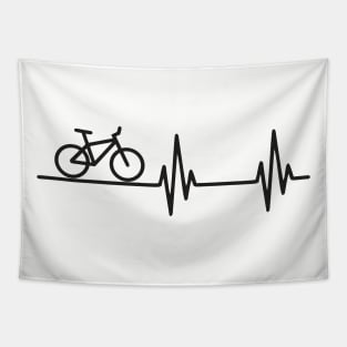 Bike Heart Beat Tapestry