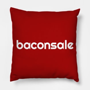 Baconsale - white logo Pillow