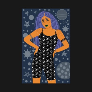 Orange Alien Woman 05 T-Shirt