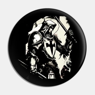 Dragon Slayer: Saint George black and white Edition Pin