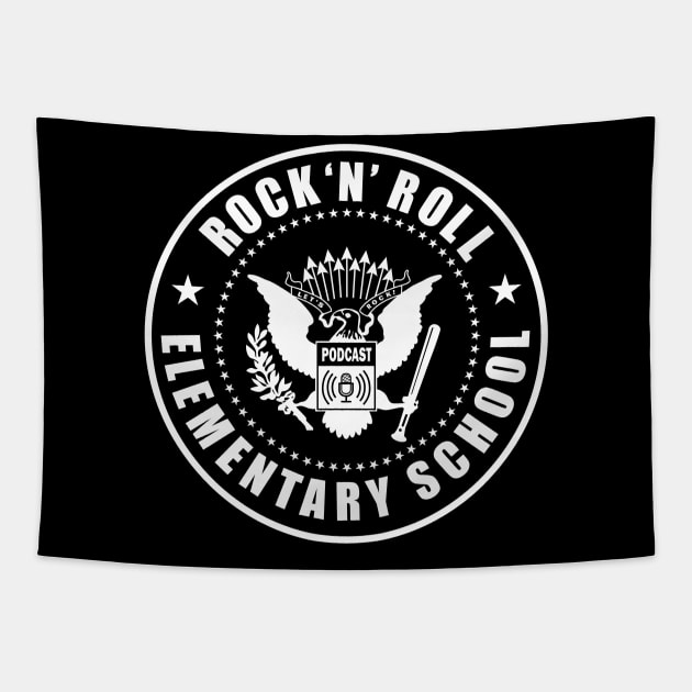 Rock 'N' Roll Elementary School Podcast Tapestry by Mike Ralph Creative