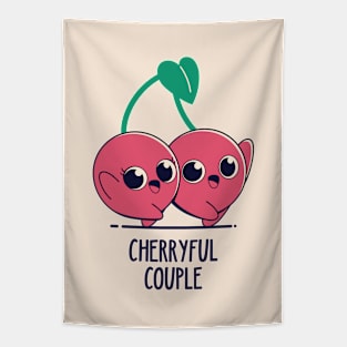 Cherryful Couple Tapestry