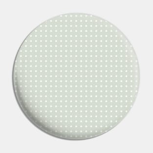 Creamy Mint Green Polka Dots Pin