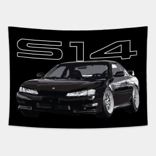 240 sx super black s14 kouki Tapestry