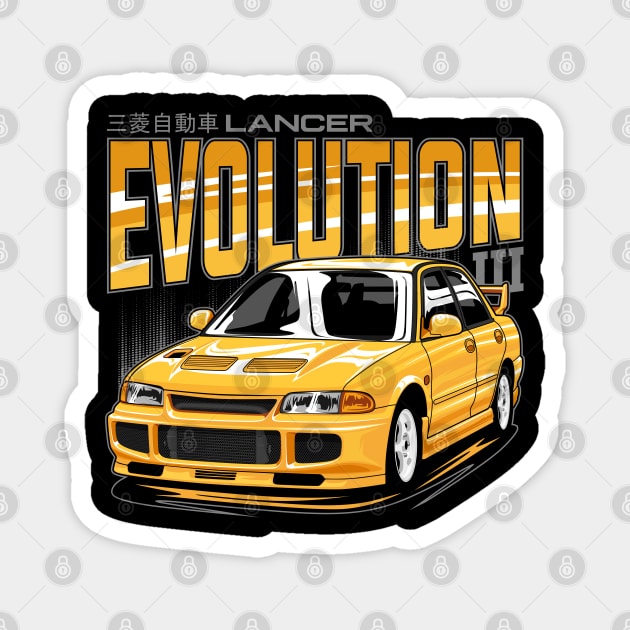 Lancer Evolution III GSR Magnet by idrdesign