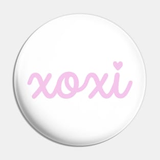 XOXI Pink Cursive Pin