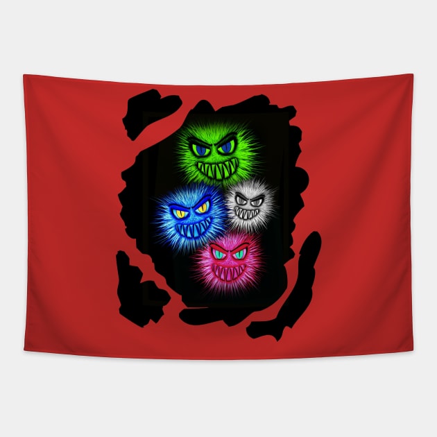 Kleine Monster Tapestry by DeVerviers