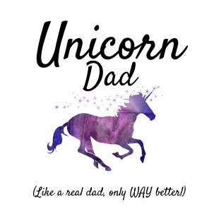 Cute Unicorn Dad T-shirt Unicorn Gift Tee T-Shirt