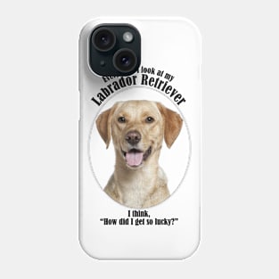 Lucky Yellow Lab Phone Case