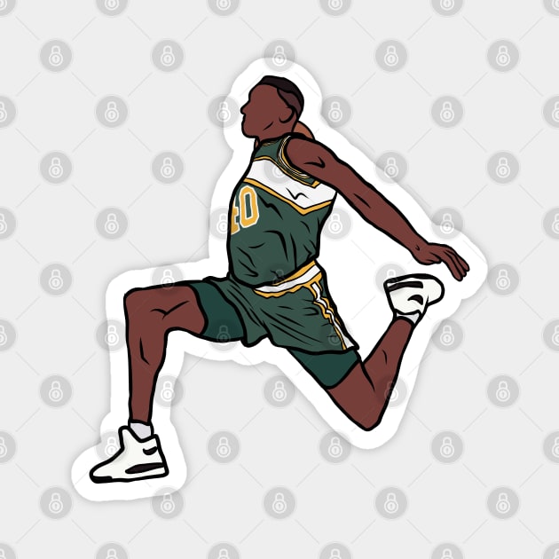 Shawn Kemp Slam Dunk Magnet by rattraptees