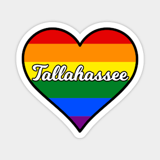 Tallahassee Florida Gay Pride Heart Magnet