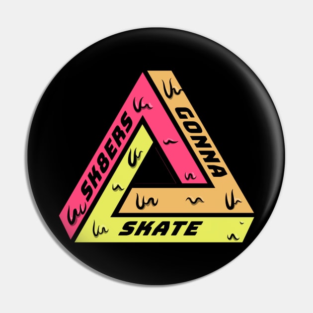 Sk8ers Gonna Skate Pin by JETBLACK369