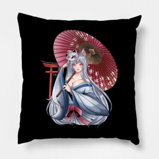 Kitsune Girl Anime Pillow