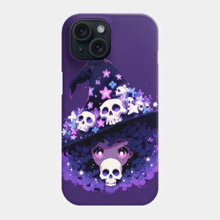 Glowing evil red eyes vampire girl Phone Case