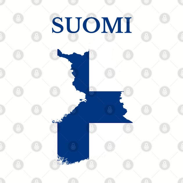 Finland, Suomi Map Flag by maro_00