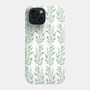 Abstract Juniper Branch | Embroidery Pattern | Botanical Phone Case