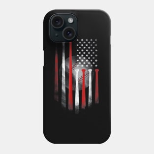 American Flag Vintage Baseball Phone Case