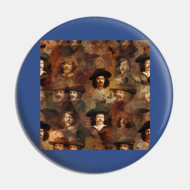 Rembrandt Paintings Mashup Pin by Grassroots Green