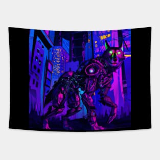 robot wolf Tapestry