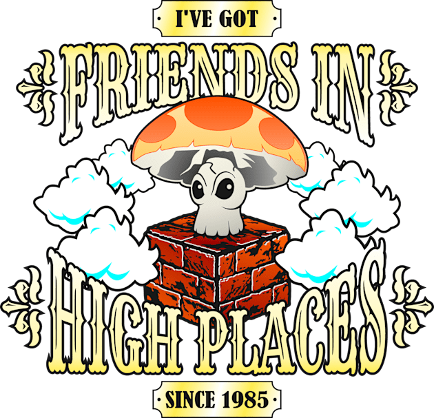 High Places Super Mushroom Classic Kids T-Shirt by BuzzArt
