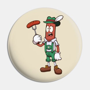 Sad Oktoberfest Sausage Pin