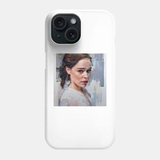 study of Emilia's face Phone Case