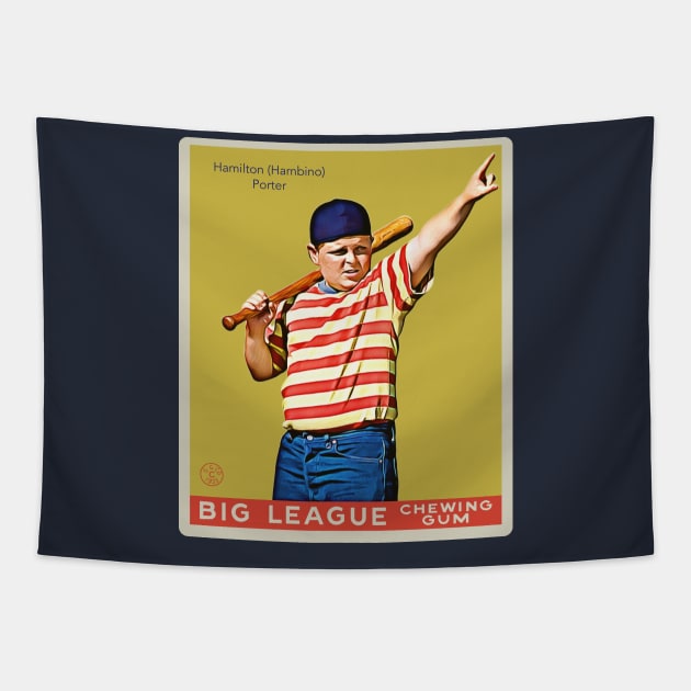 The Great Hambino 1933 Goudey & Co. Baseball Card Tapestry by Tomorrowland Arcade