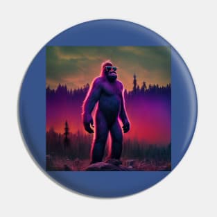 Dope Sasquatch in Nature Pin