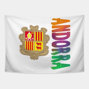 Andorra Coat of Arms Design Tapestry