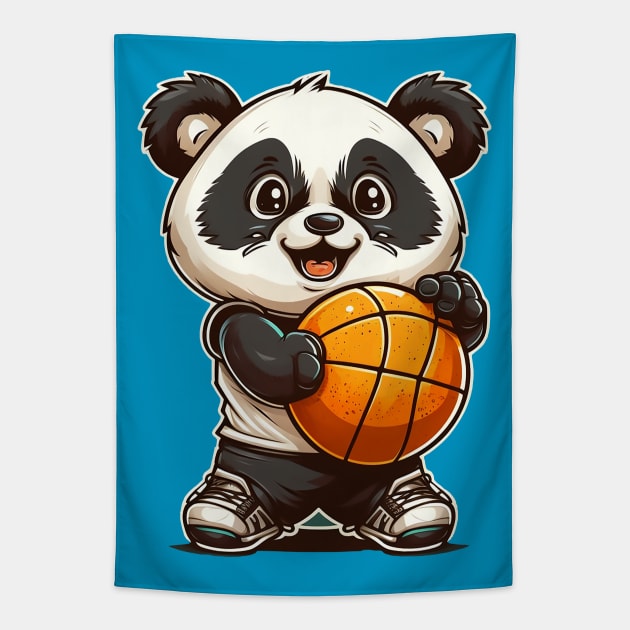 Baby Sports Panda Tapestry by DavidLoblaw