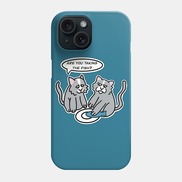 Are You Taking The Fish Cat Pun Phone Case by Punful