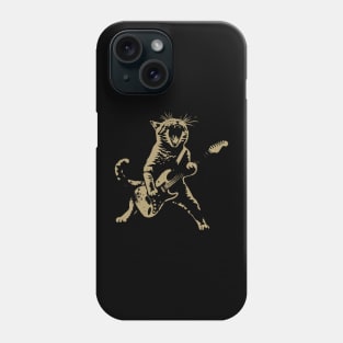 Rock Cat Playing Guitar Shirt Phone Case