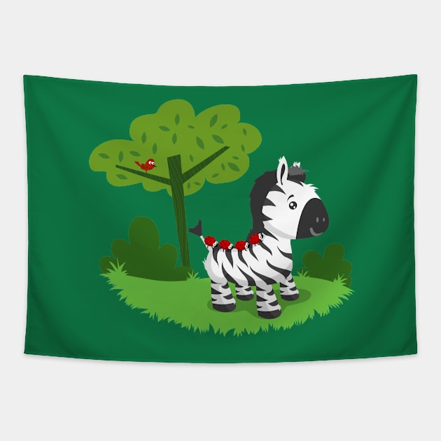 ZEBRA ROAD Tapestry by AnishaCreations