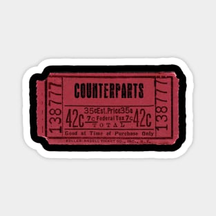 Counterparts ticket Magnet
