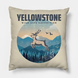 Yellowstone Exclusive Wyoming Snow Lovers Pillow