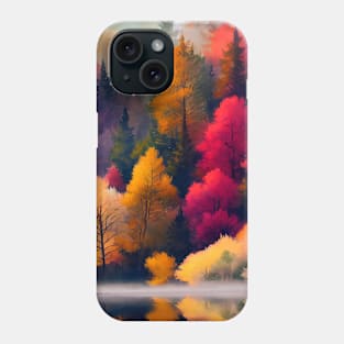 Colorful Autumn Landscape Watercolor 21 Phone Case