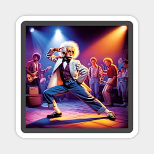 Albert Einstein Doing The Stanky Leg Magnet